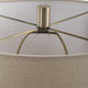 Table Lamp | Moss Green Textured Ceramic & Beige Linen Shade | 23"