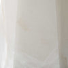Accent Table Lamp | Cream Marble Base | Off White Linen Shade | 23"