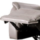 Gem Power Recliner Chair | Pillow Arms | Light Gray Top Grain Leather