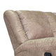 Jem Loveseat w Console | Light Brown Faux Leather | 77"