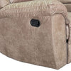 Jem Loveseat w Console | Light Brown Faux Leather | 77"