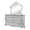 Rosy 5pc Queen Bedroom Set | White Wood Nightstand Chest Dresser