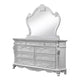 Rosy 5pc Queen Bedroom Set | White Wood Nightstand Chest Dresser