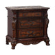 Frank 4pc Queen Bedroom Set | Dresser Mirror | Dark Cherry Brown Wood