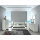 Estin 5pc Queen Bedroom Set | 2 Nightstands & Low Profile Bed | White