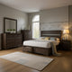 Cevy 5pc Queen Bedroom Set | 2 Nightstands | Silver Accents | Gray Wood