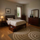 Resy 4pc Twin Bedroom Set w Panel Headboard | Cherry Brown Solid Wood