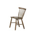Baylee 7pc Dining Table Set w 6 Farmhouse Chairs | Walnut Brown Wood