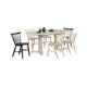 Hiny 7pc Oval Dining Set w Extendable Table | 6 Chairs | White Oak