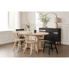 Hiny 7pc Oval Dining Set w Extendable Table | 6 Chairs | White Oak