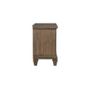 Henry Classic Nightstand | Brown Acacia Wood | 2 Drawers | 29"