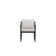 Fena Patio Side Chair Set of 2 | White Sundura | Brown Aluminum Frame