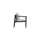 Fena Patio Side Chair Set of 2 | White Sundura | Brown Aluminum Frame