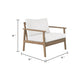Anya Patio Club Chair Set of 2 | Natural Beige Sundura Fabric| Brown Acacia Wood