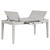 Exy Dining Table | White | Gray Rubberwood | 1 Drawer | Rectangular 66"