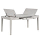 Exy Dining Table | White | Gray Rubberwood | 1 Drawer | Rectangular 66"