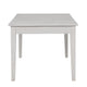 Exy Dining Table | White | Gray Rubberwood | 1 Drawer | Rectangular 66"