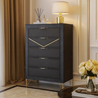 Charcoal Gray, Gold