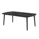 Sevy Dining Table | Black Rubberwood | Rectangular 78" Top