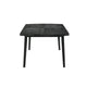 Sevy Dining Table | Black Rubberwood | Rectangular 78" Top