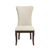 Orom Dining Side Chair Set of 2 | High Backrest | Off White Polyester