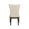 Orom Dining Side Chair Set of 2 | High Backrest | Off White Polyester