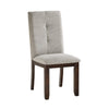 Sifa Dining Side Chair Set of 2 | Moonstone Gray Polyester | Tufted Stitch