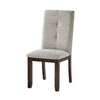 Sifa Dining Side Chair Set of 2 | Moonstone Gray Polyester | Tufted Stitch