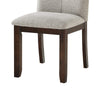 Sifa Dining Side Chair Set of 2 | Moonstone Gray Polyester | Tufted Stitch