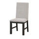 Lory Dining Side Chair Set of 2 | Gray Textured Polyester | High Back