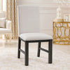 Lory Dining Side Chair Set of 2 | Gray Textured Polyester | High Back