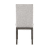 Hoso Dining Side Chair Set of 2 | Beige | Wood Frame | Nailhead Trim