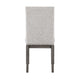 Hoso Dining Side Chair Set of 2 | Beige | Wood Frame | Nailhead Trim