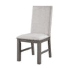 Hoso Dining Side Chair Set of 2 | Beige | Wood Frame | Nailhead Trim