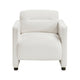 Osy Accent Armchair | Cutout Track Arms | Foam Fill Beige Boucle
