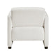 Osy Accent Armchair | Cutout Track Arms | Foam Fill Beige Boucle