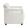 Osy Accent Armchair | Cutout Track Arms | Foam Fill Beige Boucle