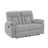 Juma Loveseat | Plush Pillow Top Arms | Soft Tufted Gray Chenille