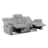 Juma Loveseat | Plush Pillow Top Arms | Soft Tufted Gray Chenille