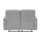 Juma Loveseat | Plush Pillow Top Arms | Soft Tufted Gray Chenille