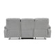Juma Sofa | 3 Seater | Plush Pillow Top Arms | Soft Tufted Gray Chenille