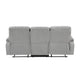 Juma Sofa | 3 Seater | Plush Pillow Top Arms | Soft Tufted Gray Chenille