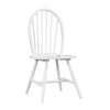 Soa Dining Side Chair Set of 2 | Curved Windsor Backs | White Wood