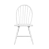Soa Dining Side Chair Set of 2 | Curved Windsor Backs | White Wood