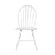 Soa Dining Side Chair Set of 2 | Curved Windsor Backs | White Wood