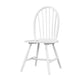 Soa Dining Side Chair Set of 2 | Curved Windsor Backs | White Wood