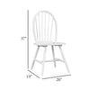 Soa Dining Side Chair Set of 2 | Curved Windsor Backs | White Wood