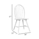 Soa Dining Side Chair Set of 2 | Curved Windsor Backs | White Wood