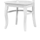 Beo Dining Side Chair Set of 2 | Contoured Ladder Backs | White Wood