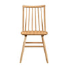 Ger Dining Side Chair Set of 2 | Slatted Backs | Natural Oak Brown Wood